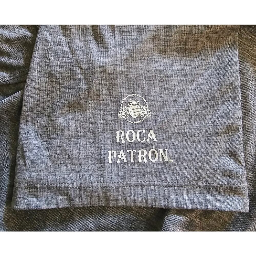 NIKE DRI-FIT Golf Short Sleeve Polo SHIRT Gray ROCA PATRON Men's size Large - Picture 4 of 6